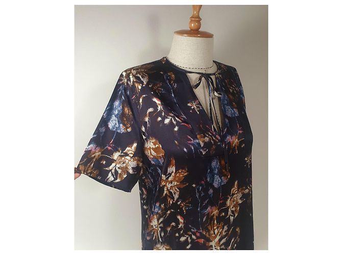 Vestido de seda Munthe Plus Simonsen Multicolor - vista 2