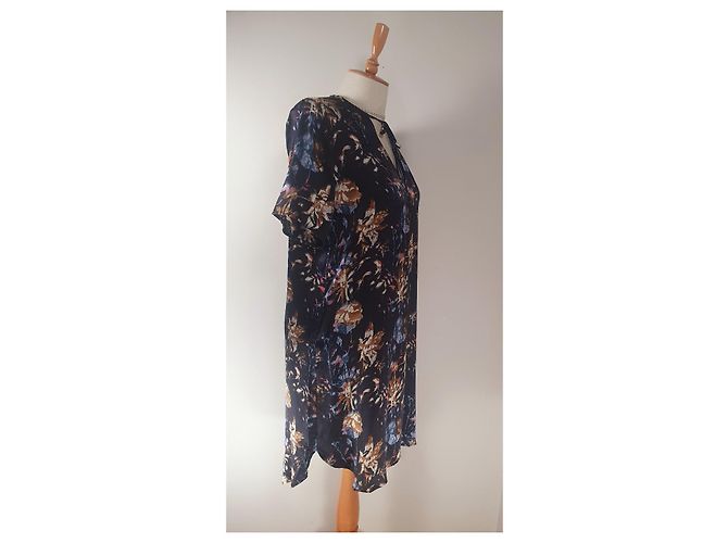 Vestido de seda Munthe Plus Simonsen Multicolor - vista 3