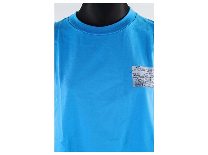 Camiseta Louis Vuitton Virgil Abloh azul algodão - vista 3