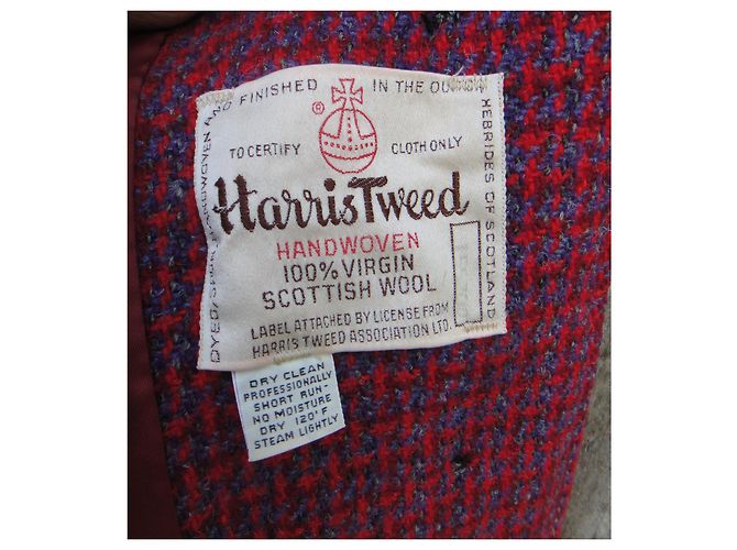 Autre Marque Talla de abrigo Harris Tweed 38 Roja - vista 4
