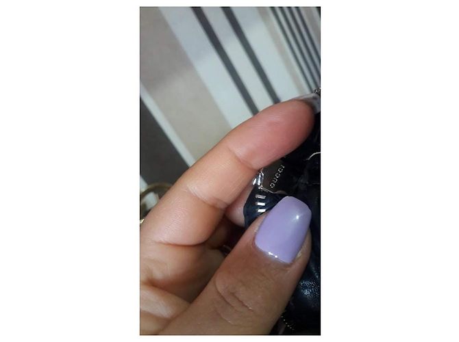 Borsa a mano Gucci Hello in pelle nera Nero - vista 5