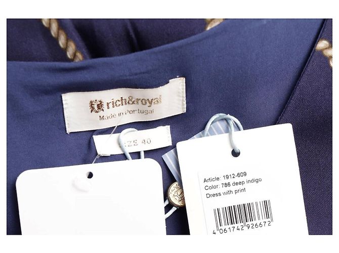 Autre Marque Vestido Rich & Royal de viscosa Multicolor - vista 3