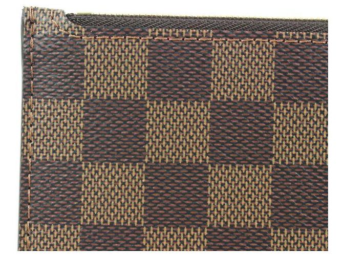 Louis Vuitton Damier Ebene Neverfull Pochette MM oder GM Wristlet Pouch - Ansicht 2