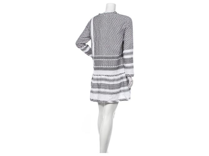 Vestido de algodón negro y blanco Cecilie Copenhagen S - vista 2