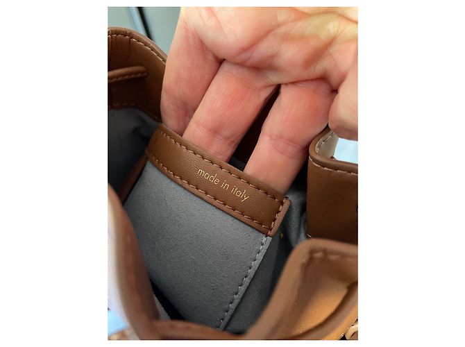 Autre Marque SENREVE Mini Flower Tasche aus Leder Haselnuss - Ansicht 5