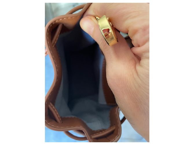 Autre Marque SENREVE Mini Flower Tasche aus Leder Haselnuss - Ansicht 6