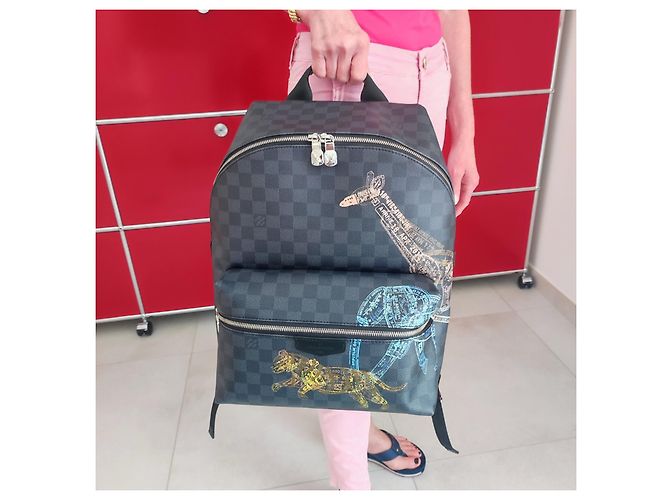 Louis Vuitton Zaino Discovery Multicolore - vista 5