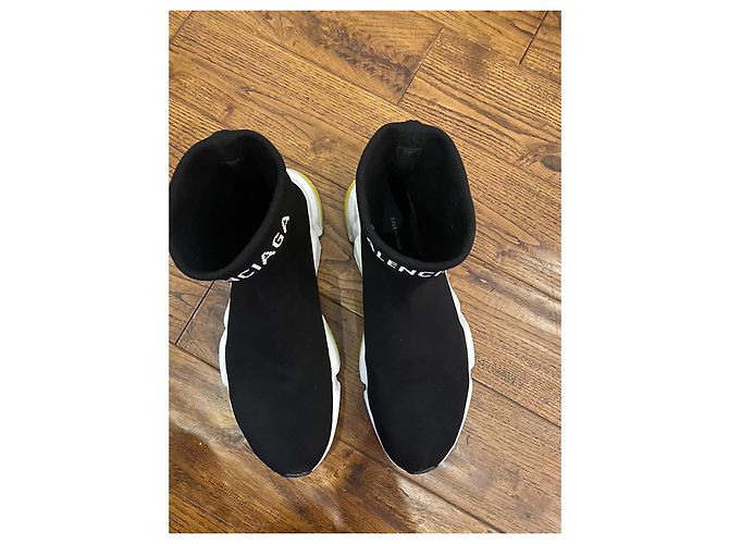 Scarpe da ginnastica pieghevole Balenciaga Nero Bianco - vista 3