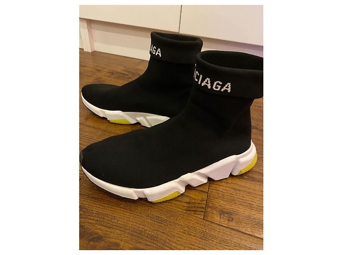 Scarpe da ginnastica pieghevole Balenciaga Nero Bianco - vista 4