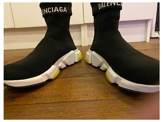 Scarpe da ginnastica pieghevole Balenciaga Nero Bianco - vista 5