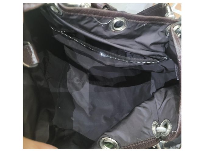 Miu Miu borsa tote bag floreale Marrone Verde Giallo - vista 9