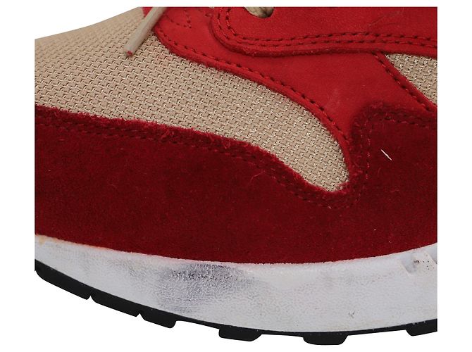 Nike Air Max 1 Pacchetto Curry in Nylon Rosso - vista 10