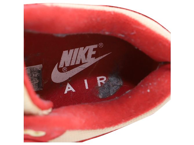Nike Air Max 1 Pacchetto Curry in Nylon Rosso - vista 7