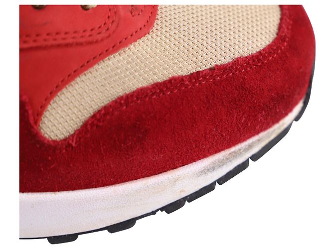Nike Air Max 1 Pacchetto Curry in Nylon Rosso - vista 9