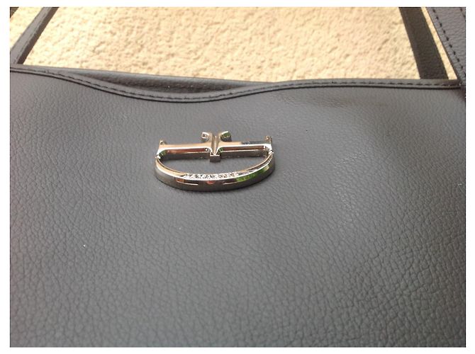 Autre Marque Borsa messenger LANCASTER in pelle nera Nero - vista 2