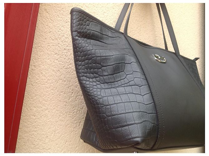 Autre Marque Borsa messenger LANCASTER in pelle nera Nero - vista 3