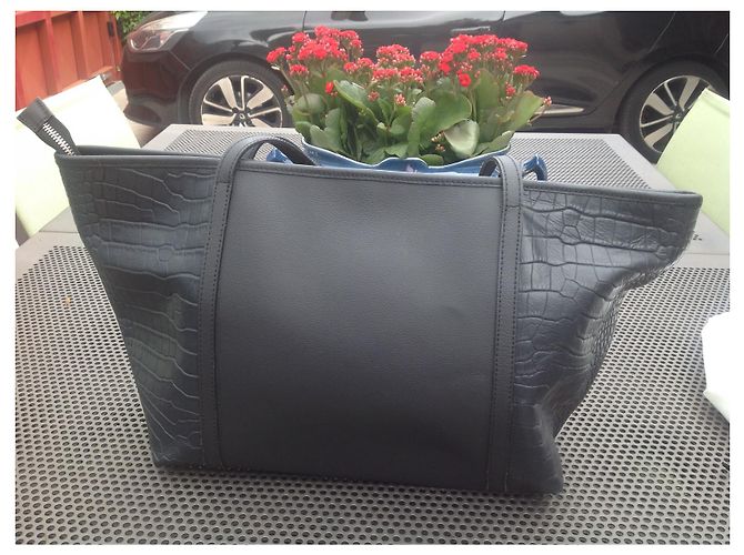 Autre Marque Borsa messenger LANCASTER in pelle nera Nero - vista 4