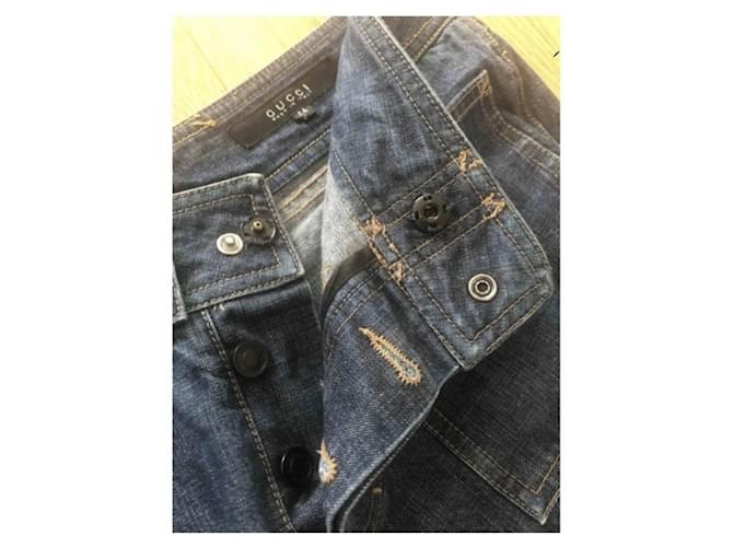 Vaqueros Gucci de algodón azul Talla 44 - vista 3