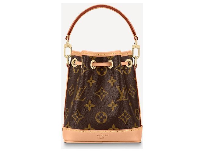 Borsa Louis Vuitton Nano Noe Monogramma Marrone - vista 3