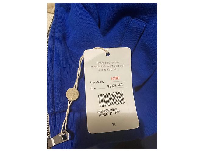Felpa con zip Gucci Ricamato in Raso - vista 11