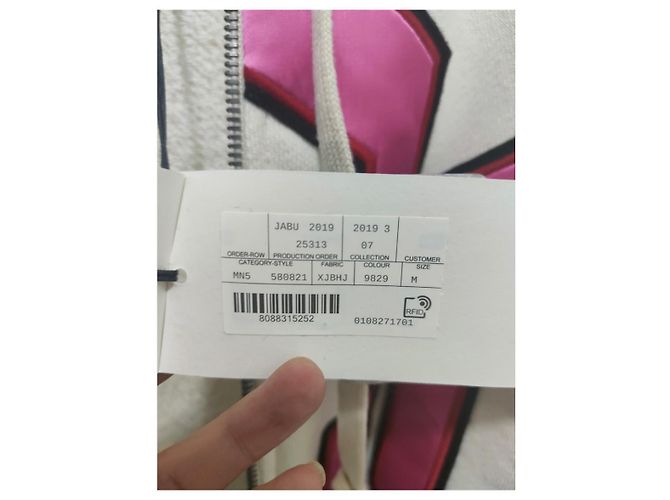 Felpa con zip Gucci Ricamato in Raso - vista 6