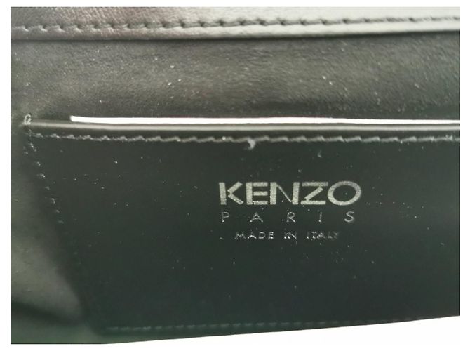 Mini borsa a mano Kenzo Tali in pelle d'agnello nera trapuntata Nero Silver hardware - vista 12