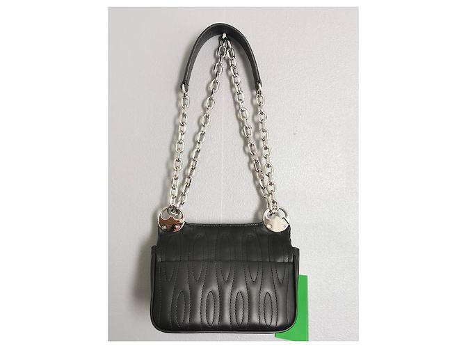 Mini borsa a mano Kenzo Tali in pelle d'agnello nera trapuntata Nero Silver hardware - vista 5
