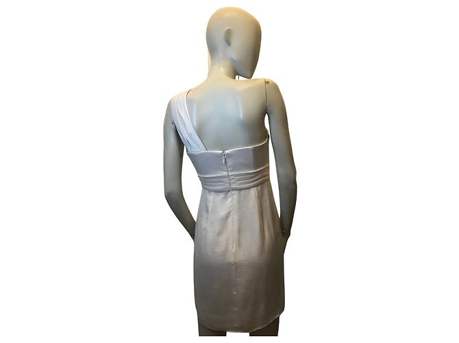 Ein-Schulter-Kleid BCBG Max Azria Aus weiß - Ansicht 3