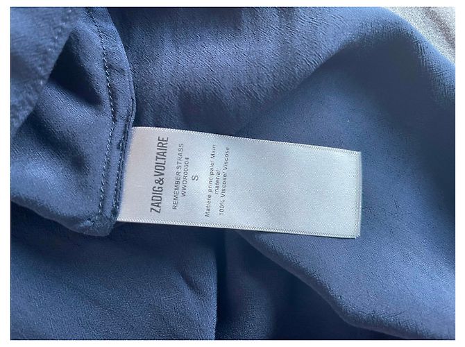 Zadig & Voltaire Strass Denken Sie daran, Kleid Blau - Ansicht 12