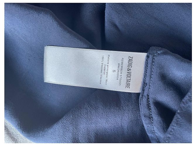 Zadig & Voltaire Strass Denken Sie daran, Kleid Blau - Ansicht 6