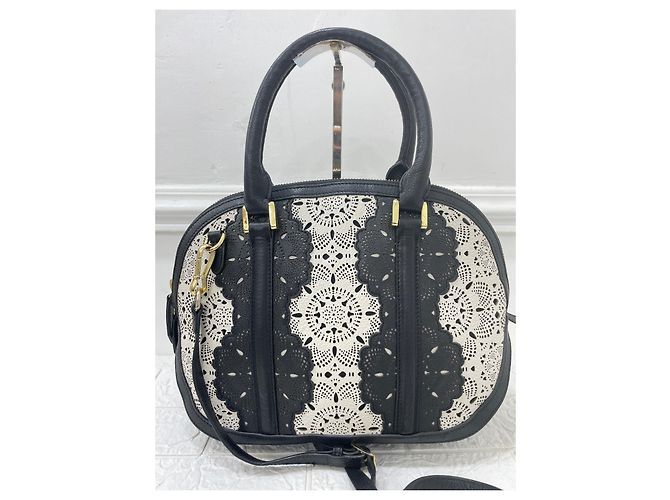 Borsa Burberry Orchard in pelle bianco e nero Multicolore - vista 2