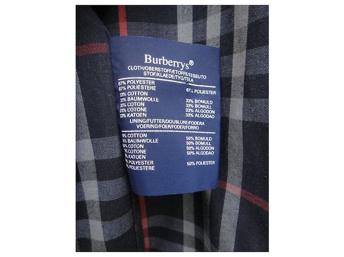 impermeabile uomo Burberry vintage t 50 Blu navy - vista 6