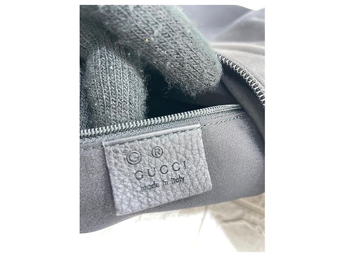Borsa Hobo Gucci Jackie Nera in Tessuto e Pelle Nero - vista 2