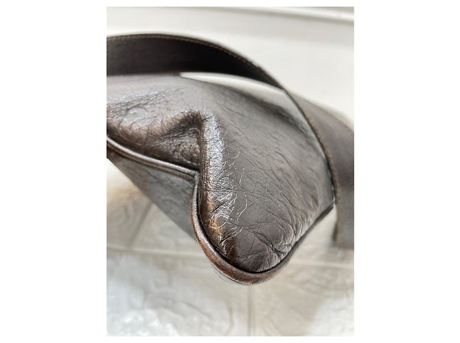 Gucci Borsa messenger unisex in pelle Marrone - vista 6