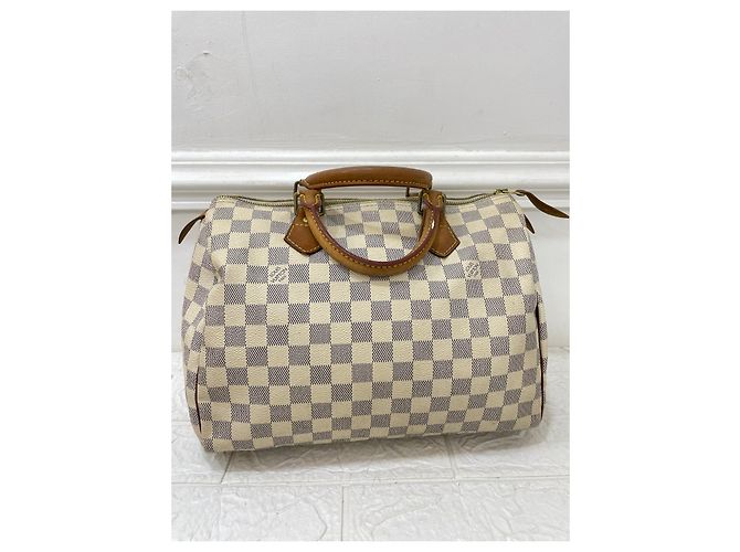 Borsa a mano Louis Vuitton Speedy Damier Azur Multicolore - vista 7