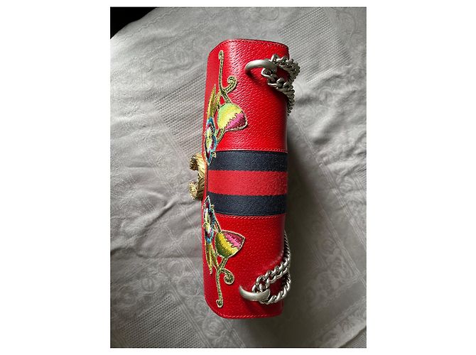 Borsa a mano Gucci Dionysus in pelle rossa Rosso - vista 5