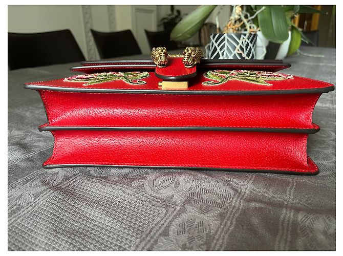Borsa a mano Gucci Dionysus in pelle rossa Rosso - vista 9