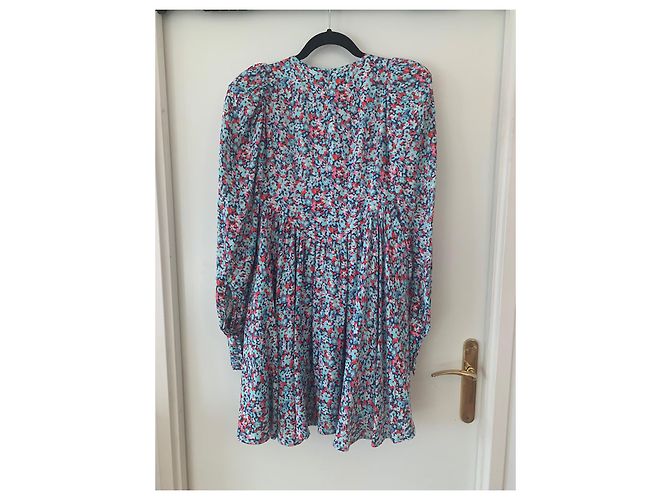 Autre Marque Neues blaues Rotate Blumenkleid Mehrfarben Hellblau - Ansicht 3