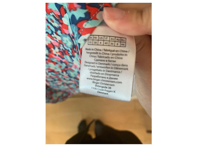 Autre Marque Neues blaues Rotate Blumenkleid Mehrfarben Hellblau - Ansicht 4