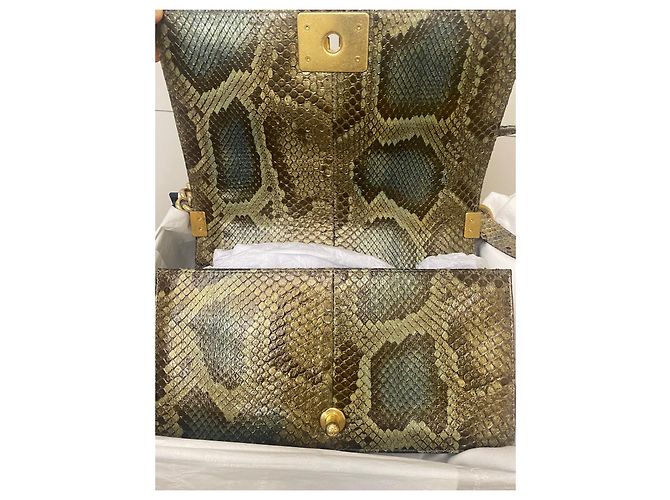 Boy Chanel Jungen Tasche Python drucken Kupfer - Ansicht 7