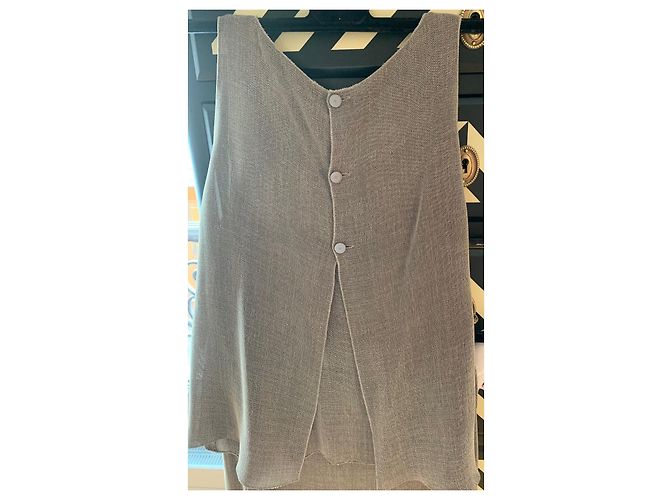 Cambon Chanel Falda larga con top sin mangas Caqui - vista 3