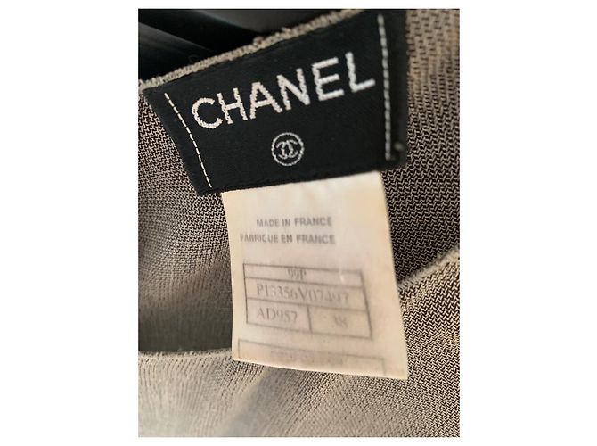 Cambon Chanel Falda larga con top sin mangas Caqui - vista 5