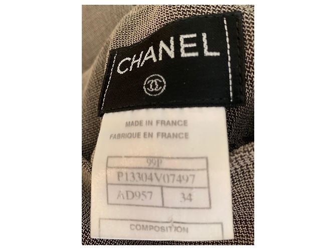 Cambon Chanel Falda larga con top sin mangas Caqui - vista 7