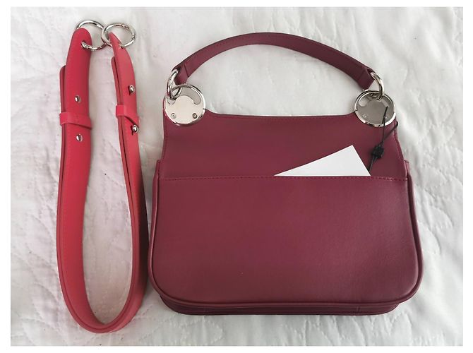 Borsa a mano Kenzo Tali in pelle bordeaux Nero Rosso Bordò Silver hardware - vista 12