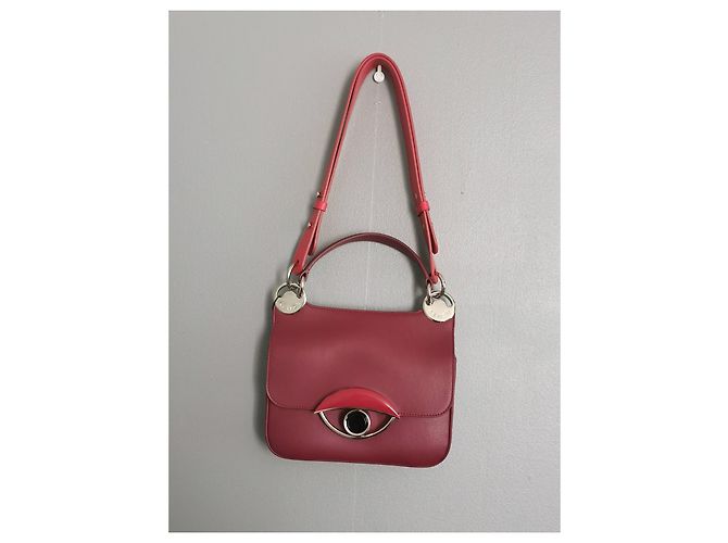 Borsa a mano Kenzo Tali in pelle bordeaux Nero Rosso Bordò Silver hardware - vista 13