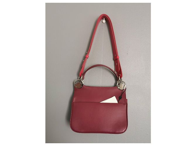 Borsa a mano Kenzo Tali in pelle bordeaux Nero Rosso Bordò Silver hardware - vista 3