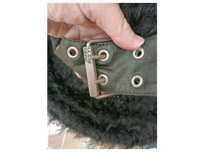 Miss Sixty Kleid Schwarz aus Wolle - Ansicht 7