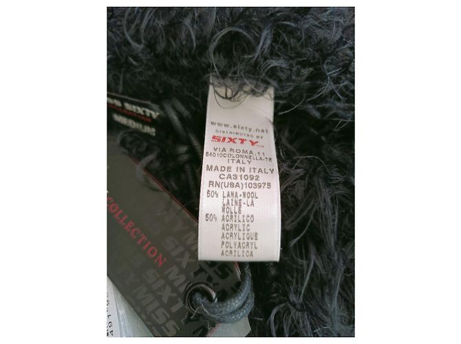 Miss Sixty Kleid Schwarz aus Wolle - Ansicht 9