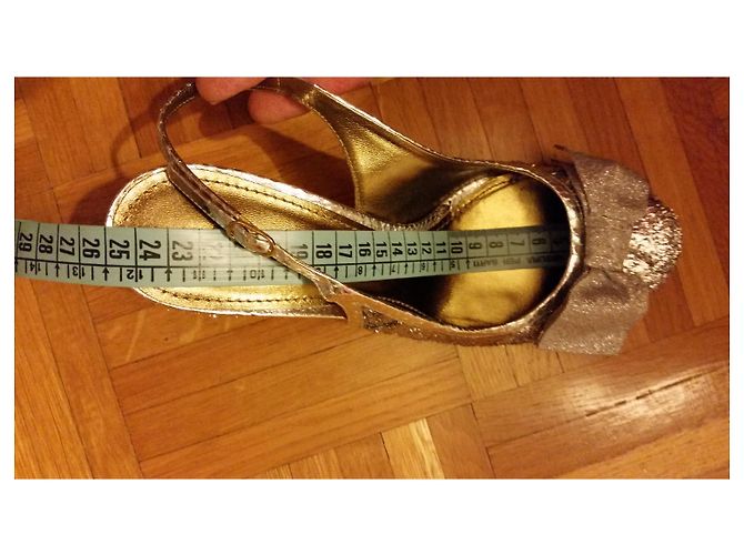 DOLCE & GABBANA SLING BACK IN LUREX Argento - vista 9