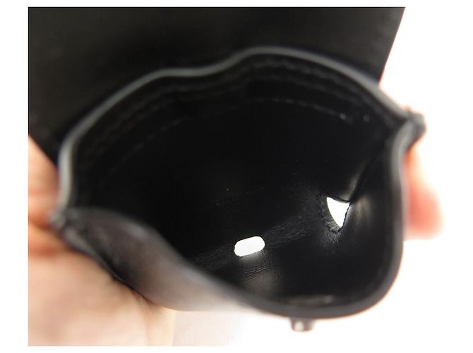 LOTTO BORSA LONGCHAMP CARD CON CORDINO E CUSTODIA PER AIRPODS IN PELLE NERA - vista 11